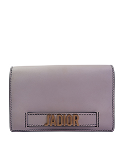 J'dior Wallet on a Chain, Leather, Cream, GH, S, DB, 12MA0177,4